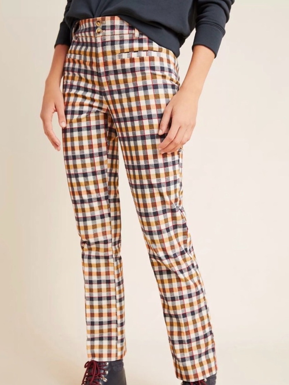 Anthropologie Skinny Kick Flare Corduroy Pants